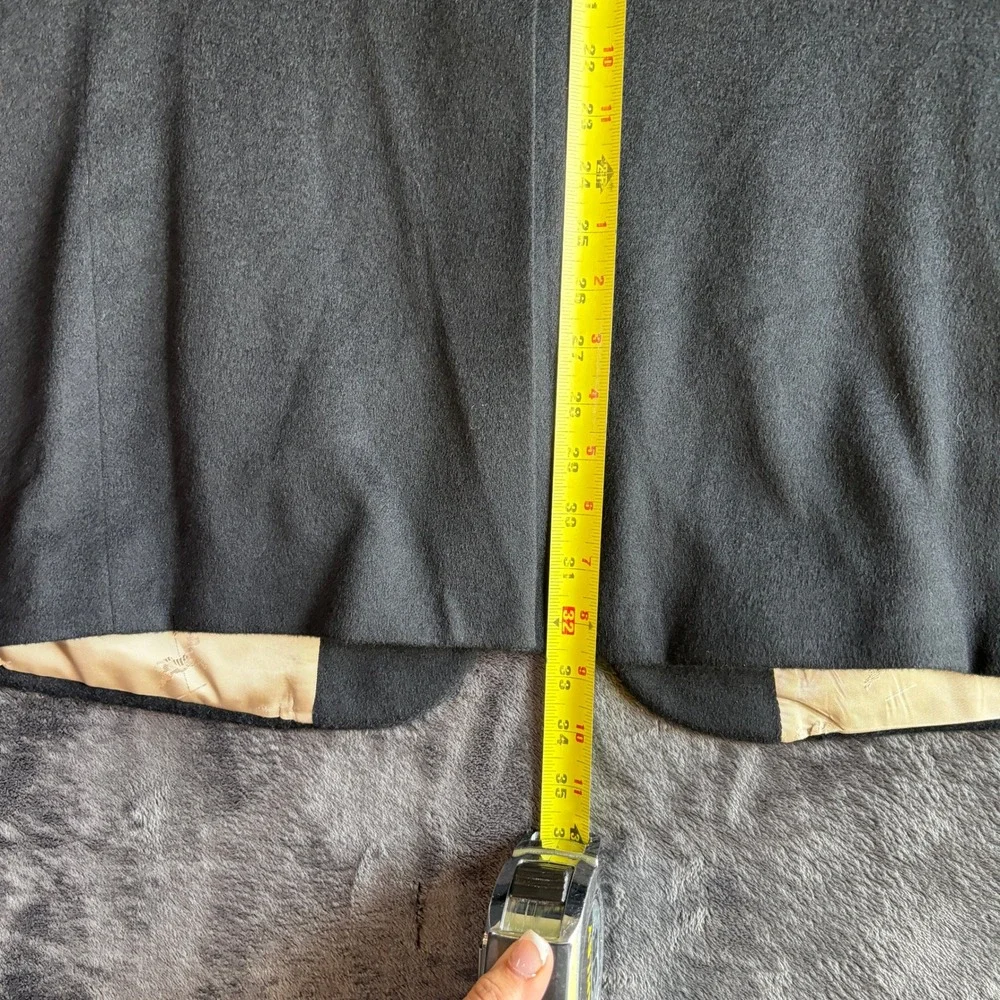 Old School Bespoke Mens Wool Cashmere Bland Blazer Sport Coat Black 46R
